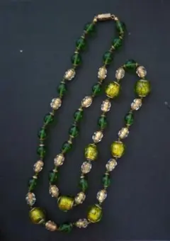 ヴィンテージ　ネックレス　ガラス