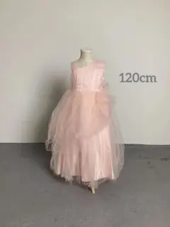 #10ピンク 一方肩ドレス 120cm