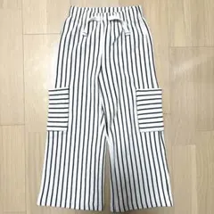 ZARA ストライプ　ワイドパンツ