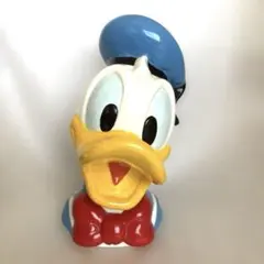 ドナルドダック 貯金箱　陶器製