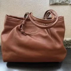 値下げキタムラブラウンレザー トートバッグ