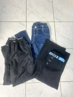 まとめ売り 女の子 ワイドパンツとデニムとパンツセット 150 カーディガン