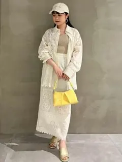 LILYBROWNリリーブラウン大人気オーナメントミラーレースオーバーシャツ