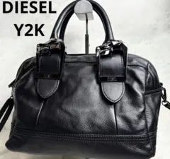 DIESEL ハンドバッグ 2way レザー Dロゴ - メルカリ