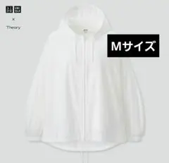ユニクロ セオリー ポケッタブルUVカットオーバーサイズパーカー M 美品のサムネイル