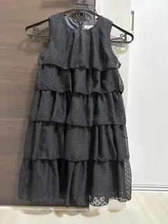 ブラックノースリーブワンピース