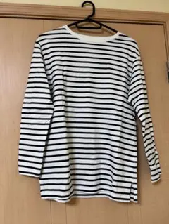 ★新品未使用★UNIQLO KIDS ボーダー 長袖カットソーチュニック 150