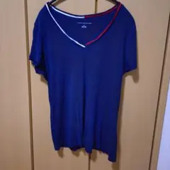 TOMMY HILFIGER ネイビー Vネック　Tシャツ