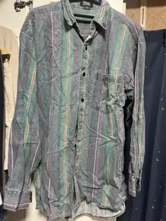 STEFANO ストライプ 長袖シャツ