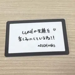 &TEAM NICHOLAS メッセージカード