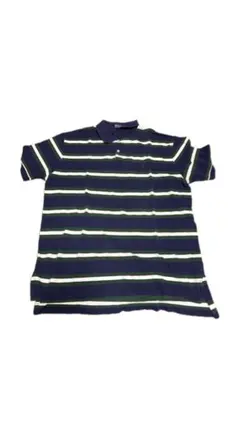 ポロラルフローレン ポロシャツ ネイビーグリーン ボーダー