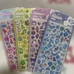 硬いタイプ4枚セット　3Dシール　立体シール即日発送
