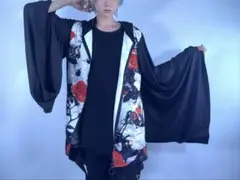 着物袖ZIP OUTER【和柄薔薇柄】　NieR Clothing
