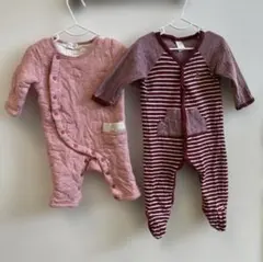 baby GAP 他秋冬物ロンパース2点セット女の子70〜80