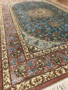 オールド ペルシャ絨毯 シルク 145㎝ ペルシャ絨毯 オールドサーベ 146×111㎝ | pasargad rugs