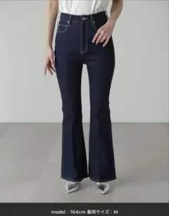 内スリットベルボトムデニムパンツ　FREE'S MART フリーズマート