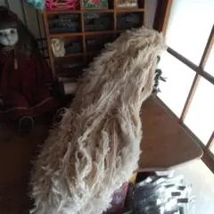 ①ジャンクジャーナル素材。変わり糸。フリンジ糸。1カセ