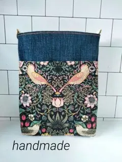 ハンドメイドデニムリメイクサコッシュ