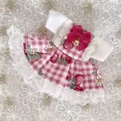 ハンドメイド♡犬服 りんご飴のメッシュ生地バルーンキャミワンピース