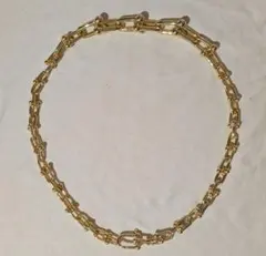 ゴールド リンクチェーン ハードウェア マイクロ リンク ネックレス 登坂広臣