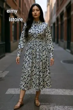 美品 eimy istoire マーガレットプリントワンピース