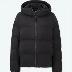 UNIQLO シームレスダウンパーカー ブラック 黒 L
