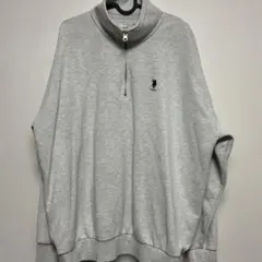 U.S. POLO ASSN. グレー ハーフジップ トレーナー Lサイズ