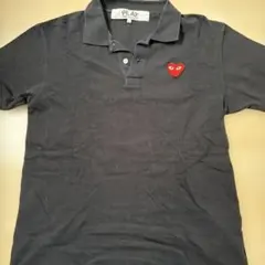 コムデギャルソンプレイ　ポロシャツ　ブラック　Lサイズ