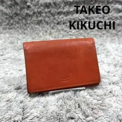 TAKEO KIKUCHI タケオキクチ レザー 名刺入れ カードケース