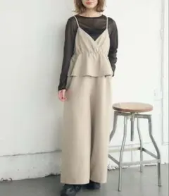 レトロガール RETRO GIRL ペプラムビスチェサロペット