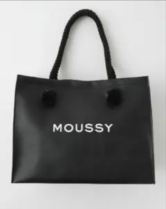 MOUSSY トートバッグ レザー 黒