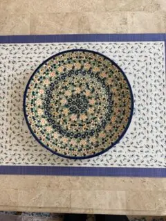 ポーランド製 花模様平皿 23cm MANUFAKTURA