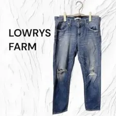 LOWRYS FARM デニムパンツ ダメージ加工　Mサイズ ローリーズファーム