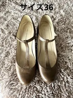 【Tストラップ】36ファビオルスコーニ　パンプス