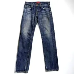 RED CARD レッドカード デニムパンツ 29inch USED加工 色落ち