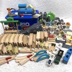 BRIO ブリオ 木製レール 大量 情景 レール 140点以上 まとめ売り 知育のサムネイル
