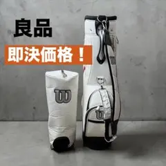 良品！Wilson ゴルフバッグ キャディバッグ ホワイト　メンズ　レディースのサムネイル