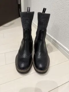 クロエ フランヌ　アンクル ブーツ ニット　38のサムネイル