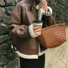 ムートンコート ジャケット レディース ボアジャケット アウター ボアR`