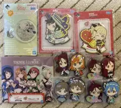 ラブライブ　一番くじ　ガチャ　ラバーストラップ　キーホルダー　セット　アクリル