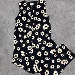 monmimi 花柄 ノースリーブオールインワンJ2