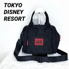 【美品】東京ディズニーリゾート TDR 限定 2wayショルダーバッグ ブラック
