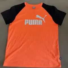 PUMA オレンジ ブラック Tシャツ