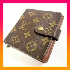 ✨美品✨ モノグラム コンパクトジップ ルイヴィトン ファスナー 二つ折り財布 最上級美品ルイヴィトン モノグラム コンパクトジップ 二つ折り