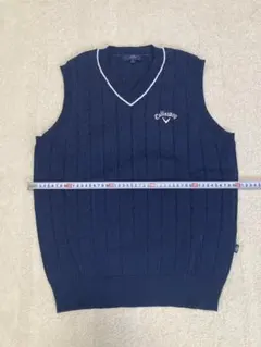 【新品】Callaway ゴルフ ニットベスト ネイビー L