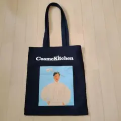 【新品未使用】CosmeKitchen トートバッグ ネイビー2026のサムネイル