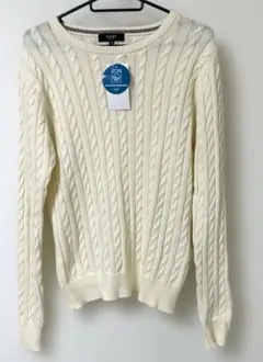 新品　S　BEAMS HEART　ケーブル編みニット　セーター