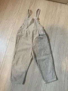 ZARA ベージュ コーデュロイオーバーオール 2-3歳　100センチ