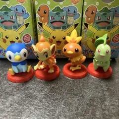 ポケモンチョコエッグ旅立ちの3匹　ポッチャマ　ヒコザル　アチャモ　チコリータ