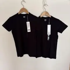 UNIQLO U クルーネックTシャツ ブラック S ２枚セット　レディース
